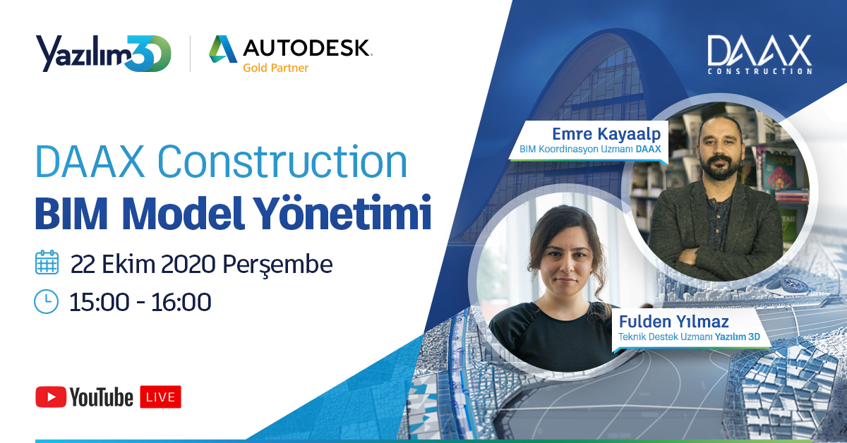 2020 10 22 DAAX Construction Event 1200x628 1 1 DAAX Construction BIM Model Yönetimi Webinarı