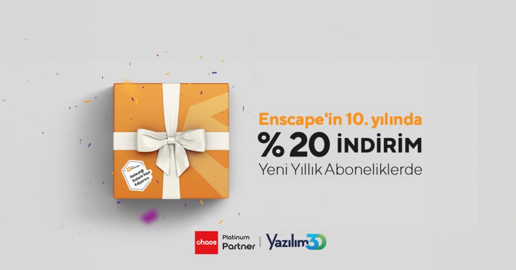 Enscape 10. Yaşını %20 İndirim İle Kutluyor!